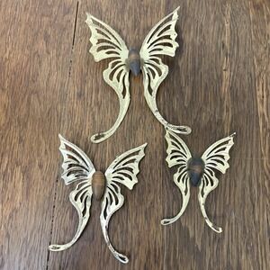 Vintage 3-Piece Metal Butterfly Wall Decor Set